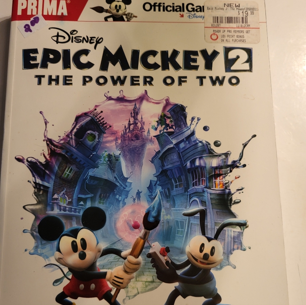 Disney Epic Mickey The Power of 2 Game Guide Playstation WII XBOX 360